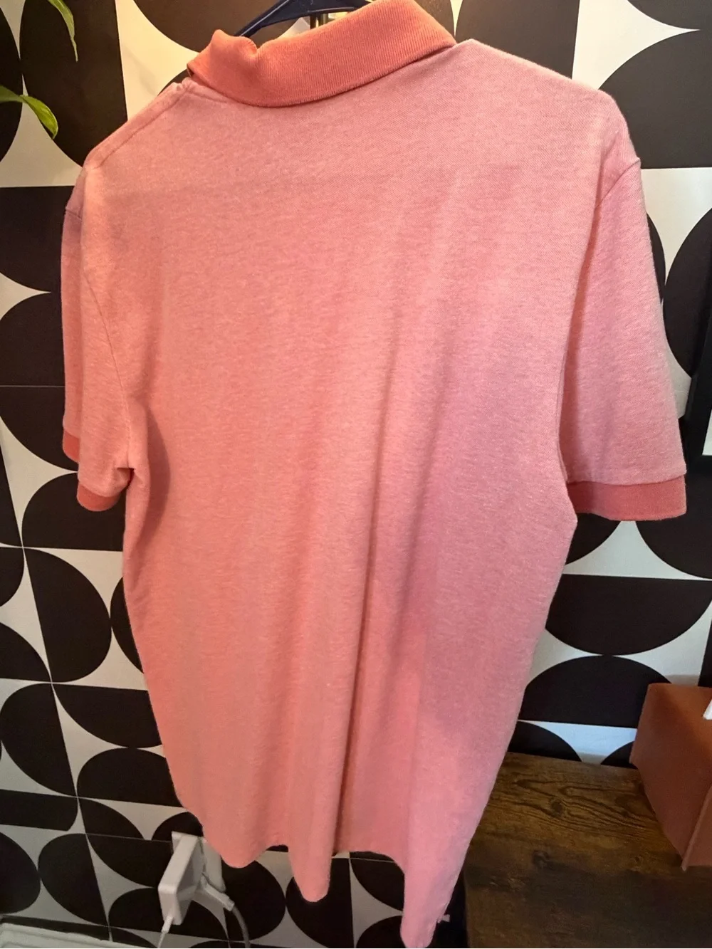 AE Heather Pink Salmon Polo Shirt |Men’s Medium